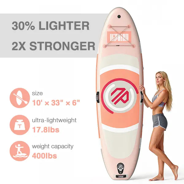 10' Inflatable SUP Board – Stable, Lightweight & Perfect for Beginners